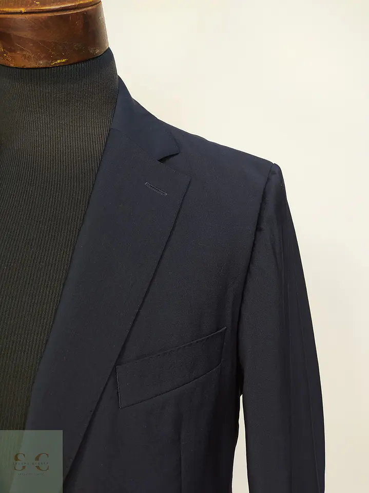 Blazer Azul Marino en Lana Virgen Super 100's Talla ML 5