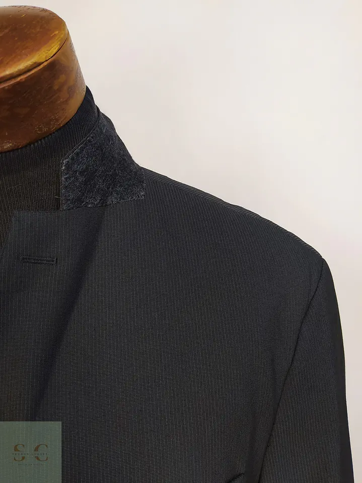 Blazer s.Oliver Gris Plomo a Rayas Diplómicas Talla XL 5