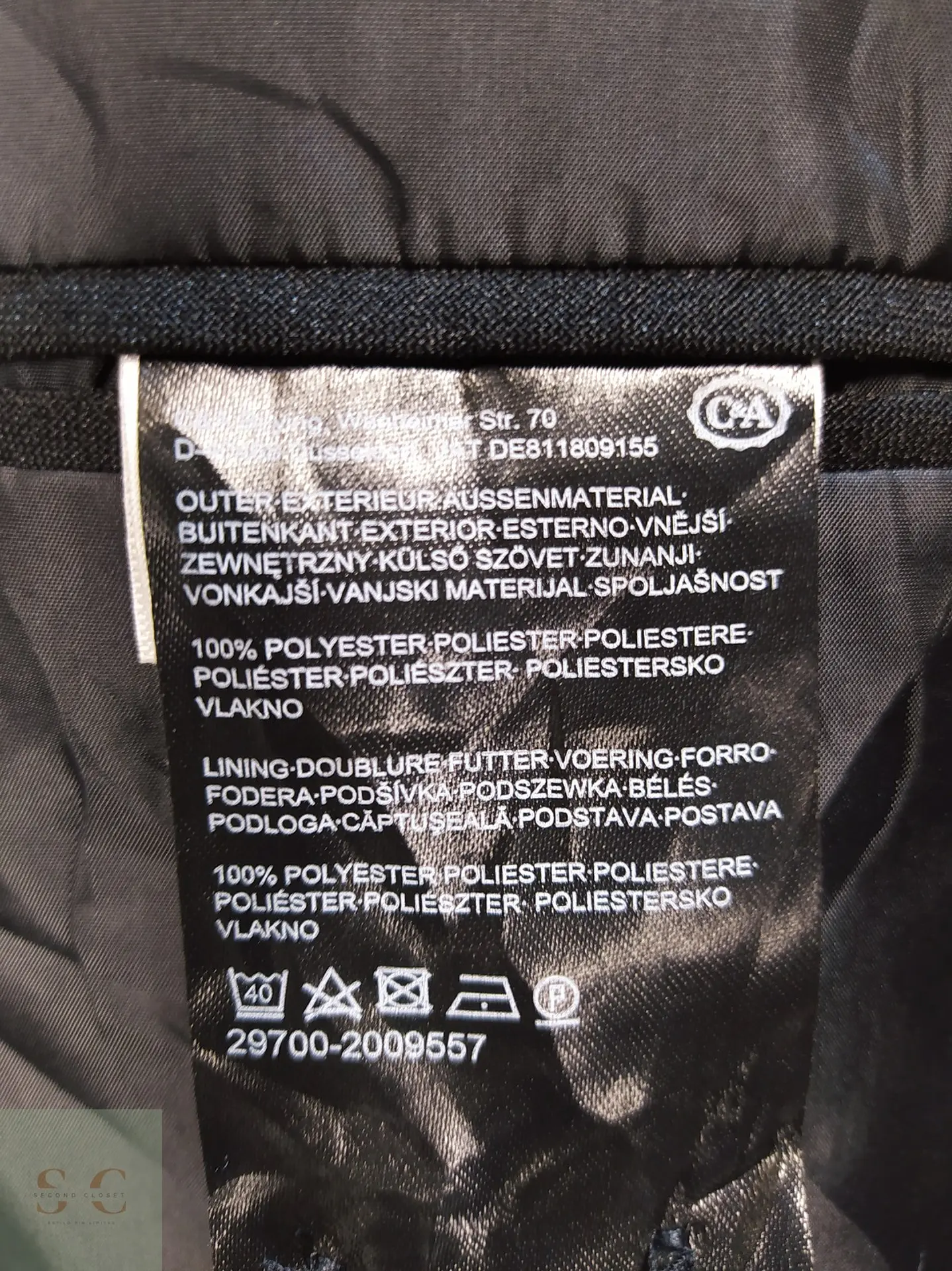 Blazer Negro Elegante de Corte Regular CANDA Talla XXL 7