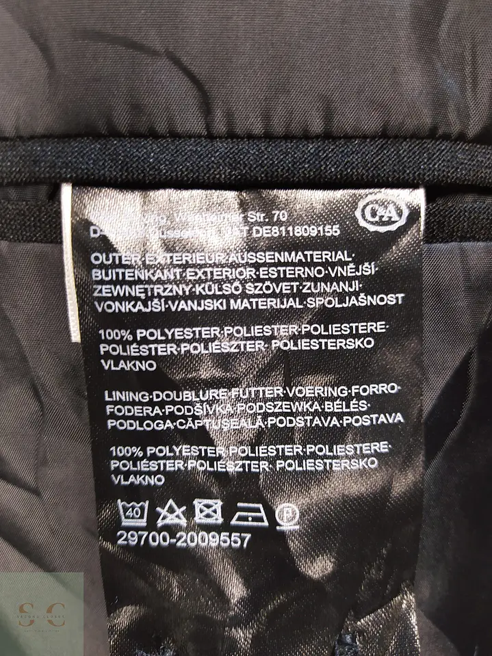 Blazer Negro Elegante de Corte Regular CANDA Talla XXL 7