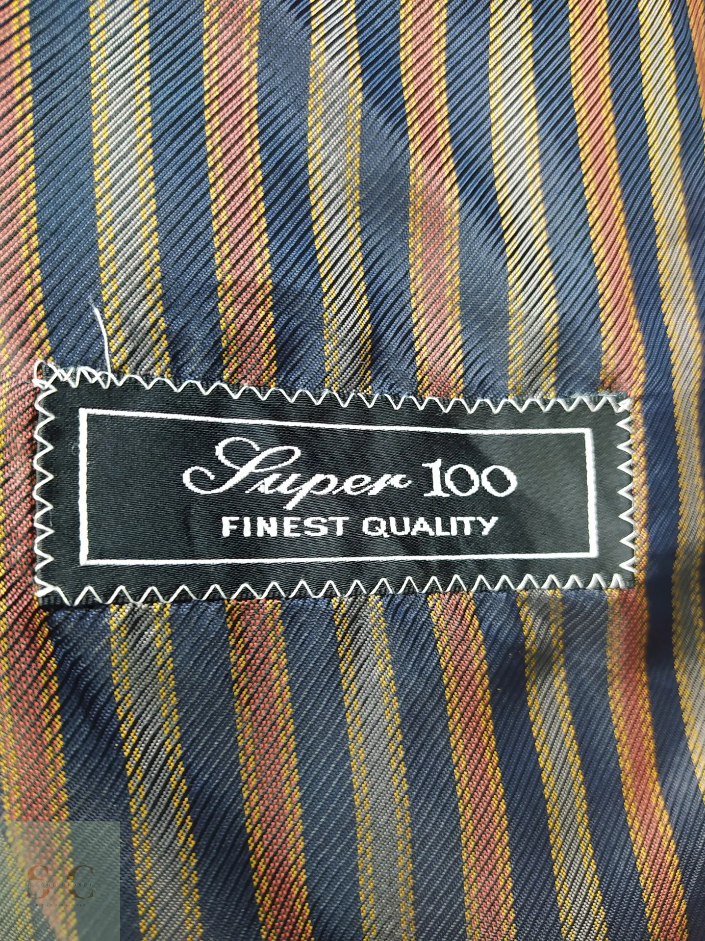 Blazer Franco Callegari de Lana Virgen Super 100's Azul Marino Talla ML 9