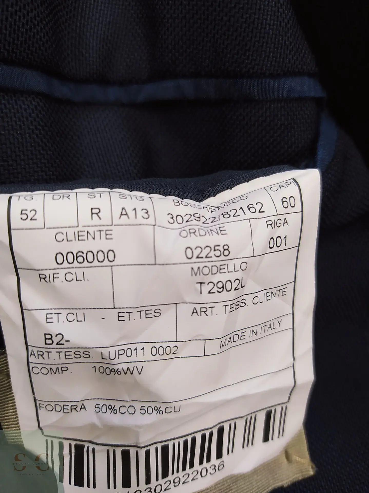 Blazer Boglioli Dover en Lana Virgen Azul Marino Talla M 7