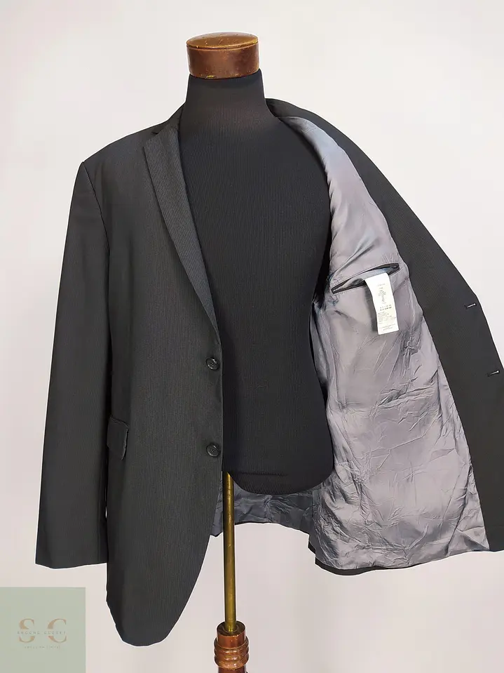 Blazer s.Oliver Gris Plomo a Rayas Diplómicas Talla XL 8