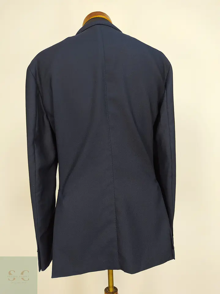 Blazer Boglioli Dover en Lana Virgen Azul Marino Talla M 8