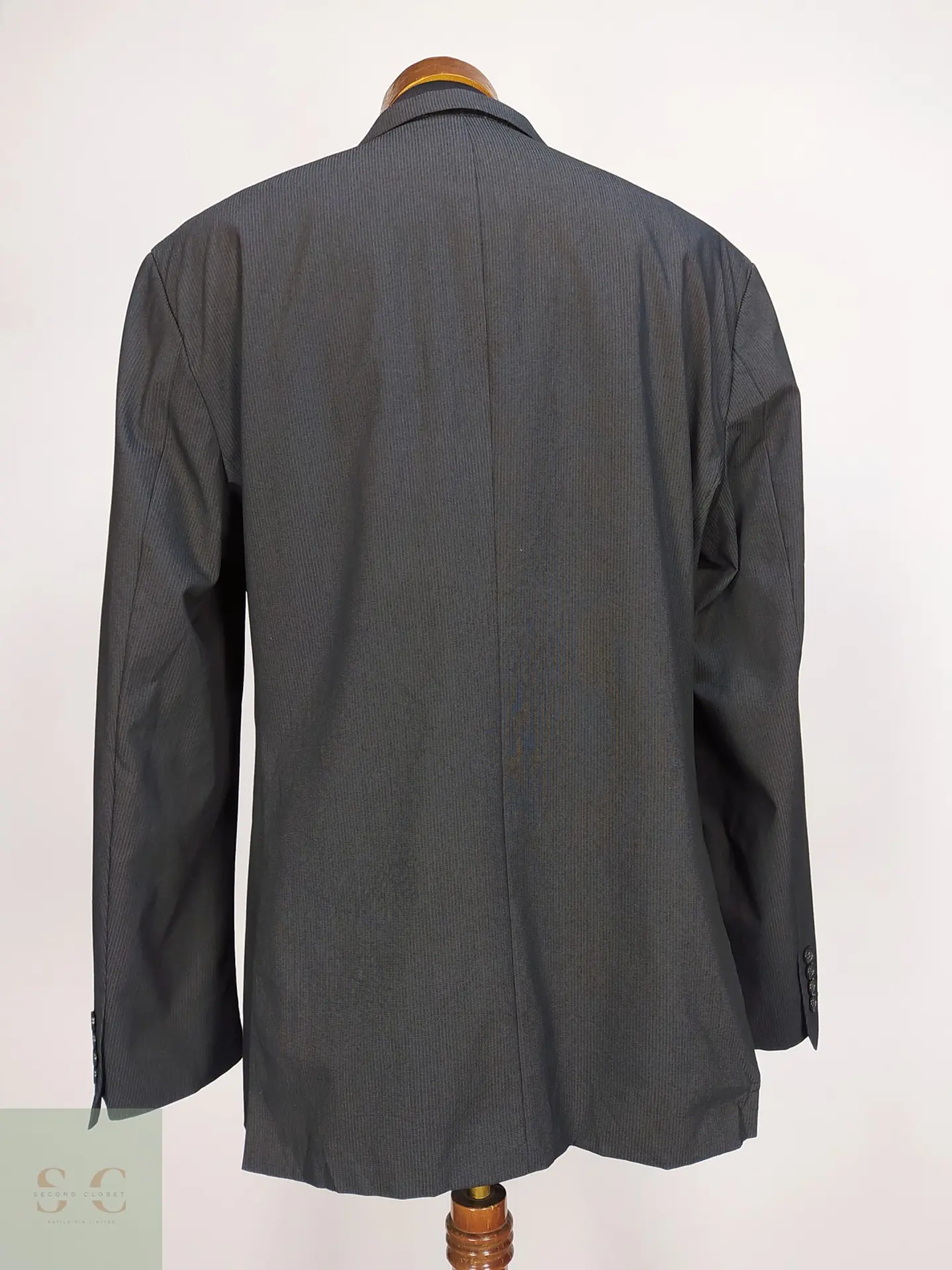 Blazer s.Oliver Gris Plomo a Rayas Diplómicas Talla XL 9