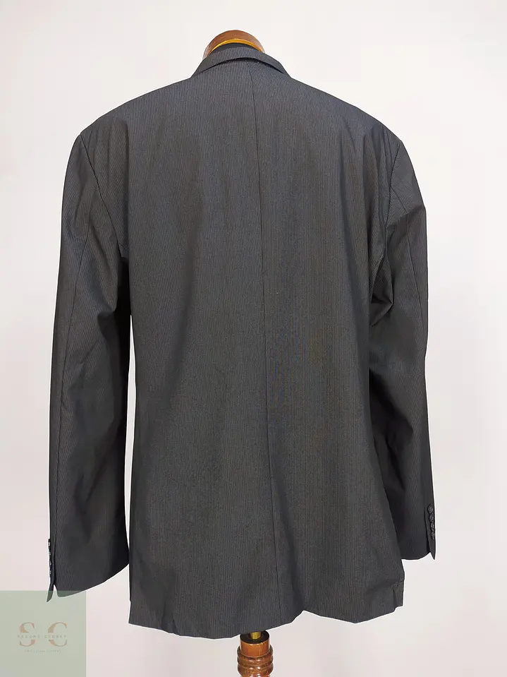 Blazer s.Oliver Gris Plomo a Rayas Diplómicas Talla XL 9