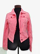 Chaqueta Denim Vintage Rosa Fosforescente Talla M - Miniatura 1