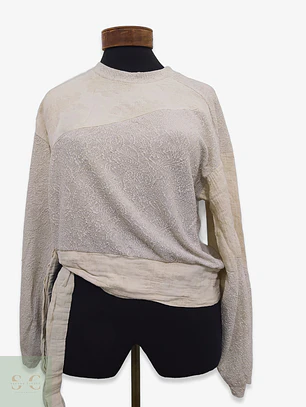 Suéter Texturizado Tonal Zara Collection Talla L