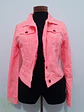 Chaqueta Denim Vintage Rosa Fosforescente Talla M - Miniatura 2