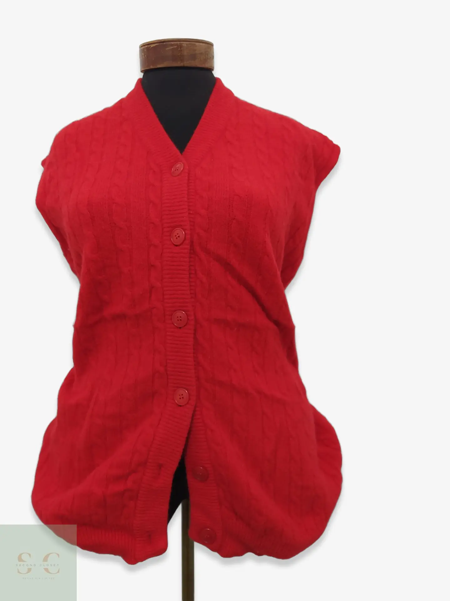 Chaleco Tejido en Ochos Di Lorenzo Made in Italy Talla XL 1