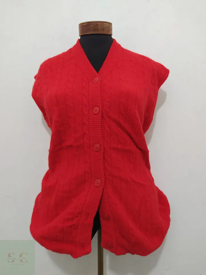 Chaleco Tejido en Ochos Di Lorenzo Made in Italy Talla XL 2