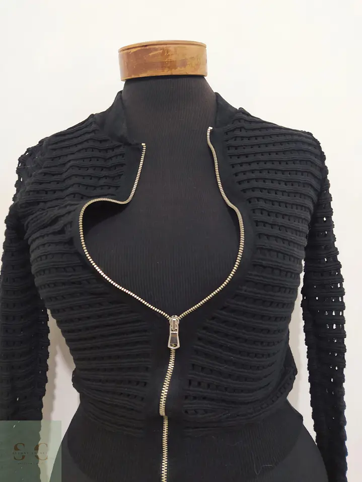 Chaqueta de Punto Calado con Cierre Atmosphere Talla XS 3