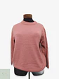 Suéter de Punto Fino Rosa Empolvado Cuello Redondo Talla L - Miniatura 1