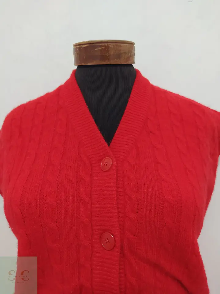 Chaleco Tejido en Ochos Di Lorenzo Made in Italy Talla XL 3