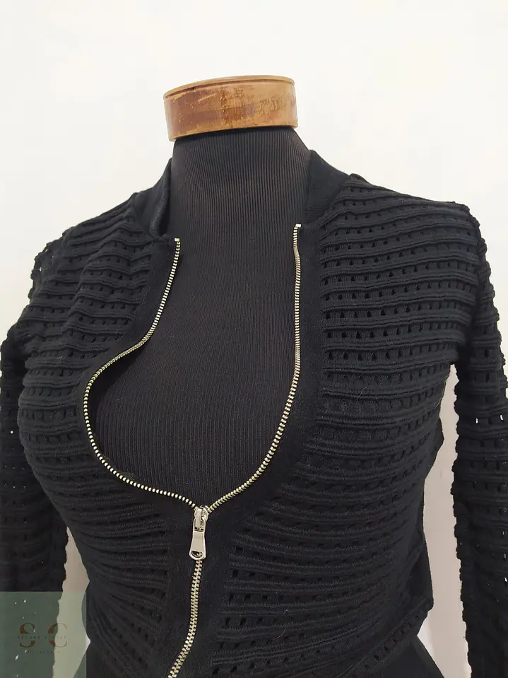 Chaqueta de Punto Calado con Cierre Atmosphere Talla XS 4