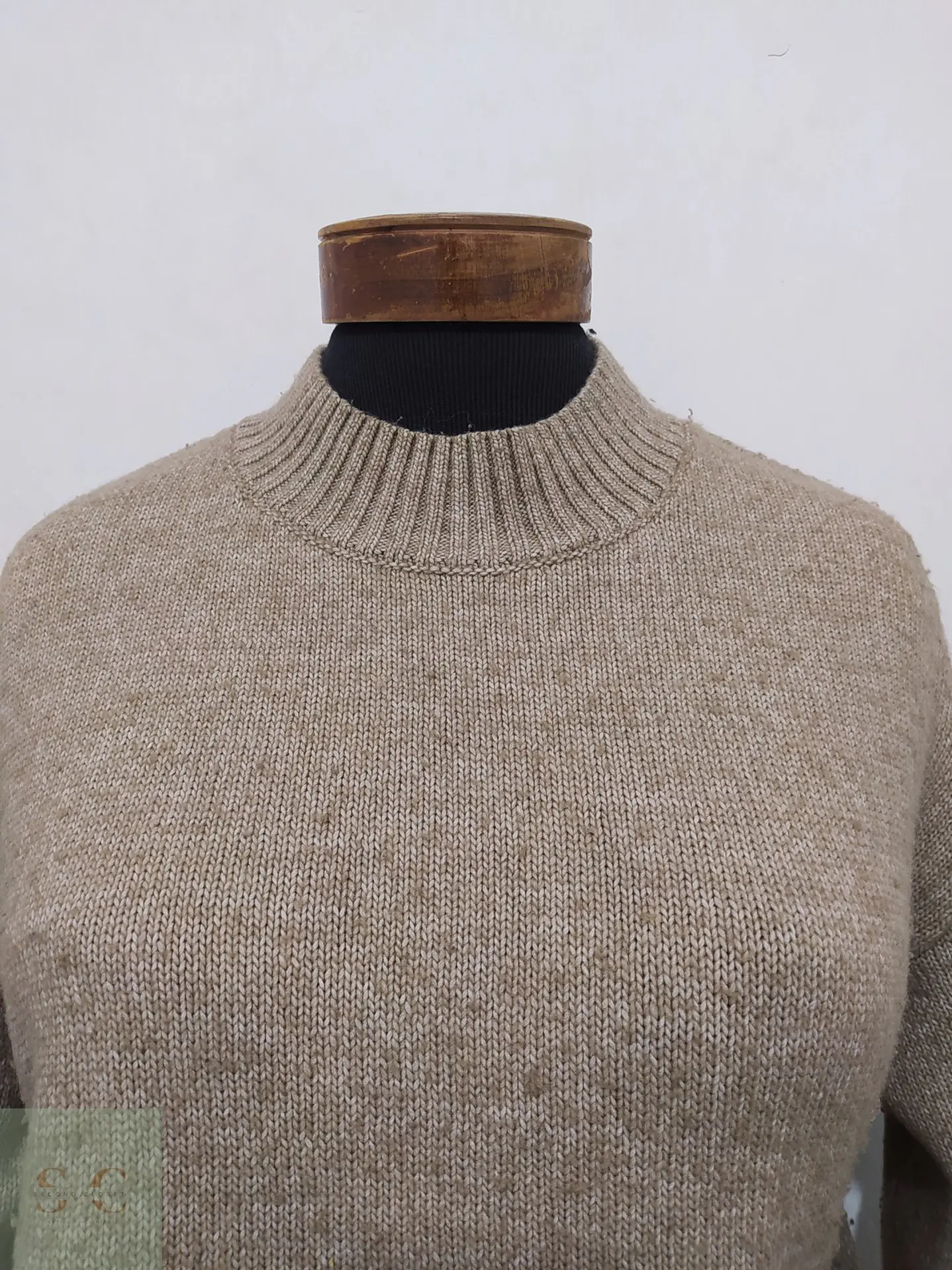 Suéter de Punto Jaspeado Cuello Semi-Alto H&M Talla M 3