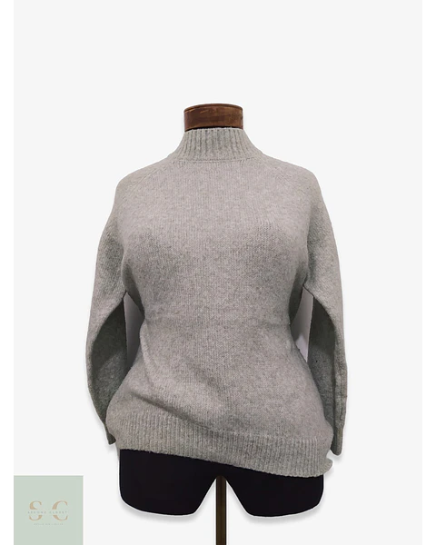 Suéter de Tejido Melange Cuello Periquero Zara Talla XS