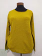 Suéter de Punto Texturizado Amarillo Mostaza Talla XS - Miniatura 2