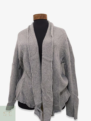 Cárdigan Abierto de Punto Gris In Linea Firenze Talla LXL