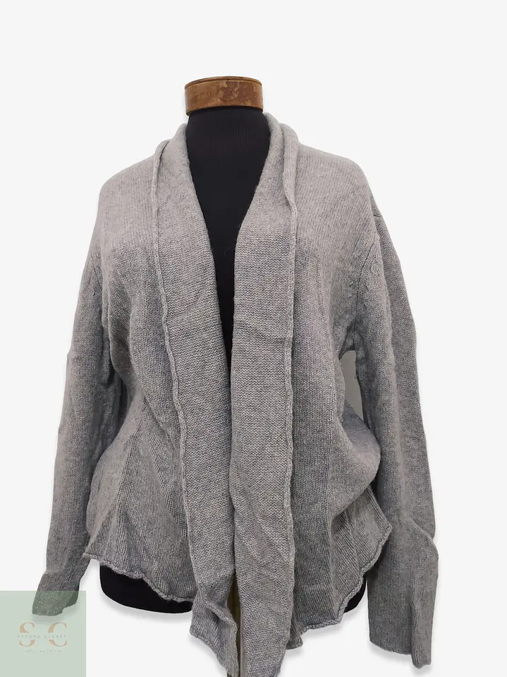 Cárdigan Abierto de Punto Gris In Linea Firenze Talla LXL 1