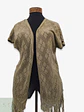 Cárdigan Calado Beige Vero Moda con Flecos Talla M - Miniatura 1