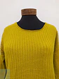 Suéter de Punto Texturizado Amarillo Mostaza Talla XS - Miniatura 3