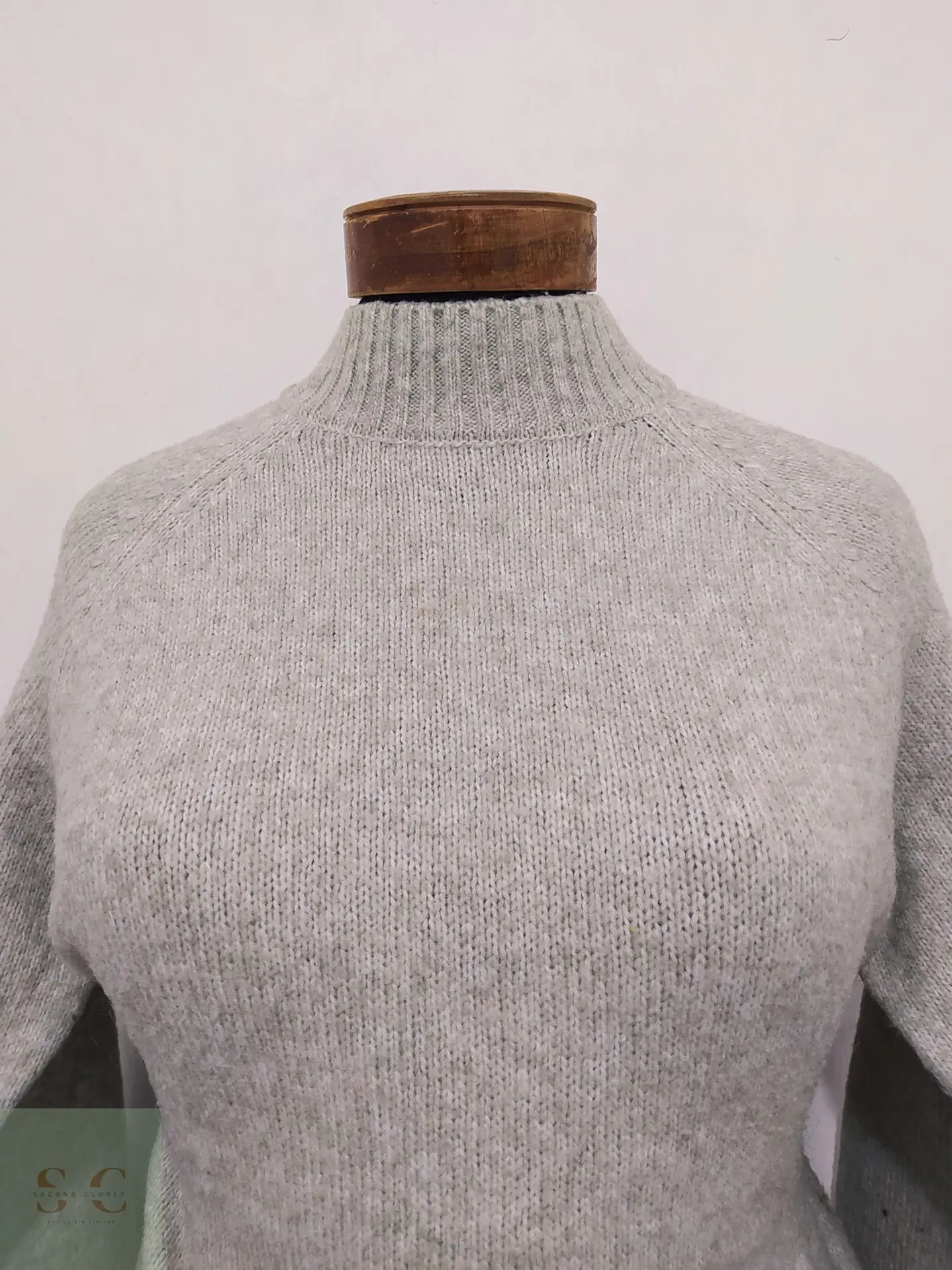 Suéter de Tejido Melange Cuello Periquero Zara Talla XS 3