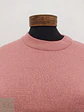 Suéter de Punto Fino Rosa Empolvado Cuello Redondo Talla L - Miniatura 3