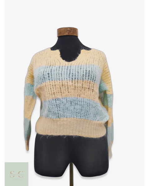 Suéter de Mohair a Rayas Les Tricots de Léa Talla M