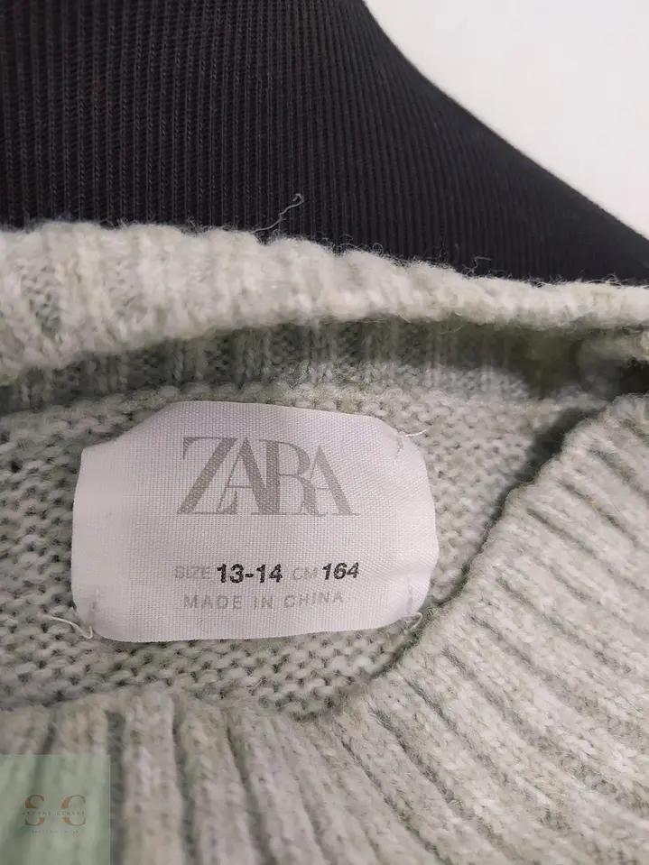 Suéter de Tejido Melange Cuello Periquero Zara Talla XS 4