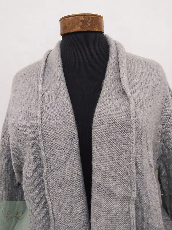 Cárdigan Abierto de Punto Gris In Linea Firenze Talla LXL 3
