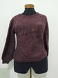 Suéter Vinotinto con Canesú Acanalado ONLY Talla S - Miniatura 2