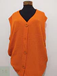 Chaleco Cardigan sin Mangas Naranja Via Appia Due Talla 3XL - Miniatura 2
