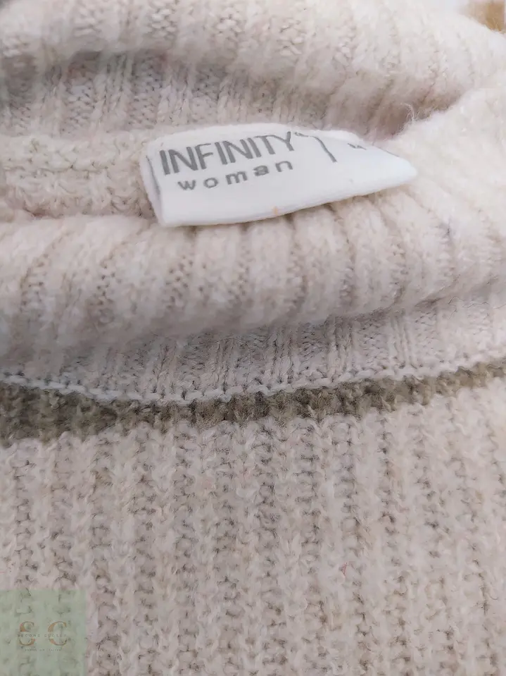 Suéter a Rayas de Punto Texturizado Infinity Woman Talla M 4