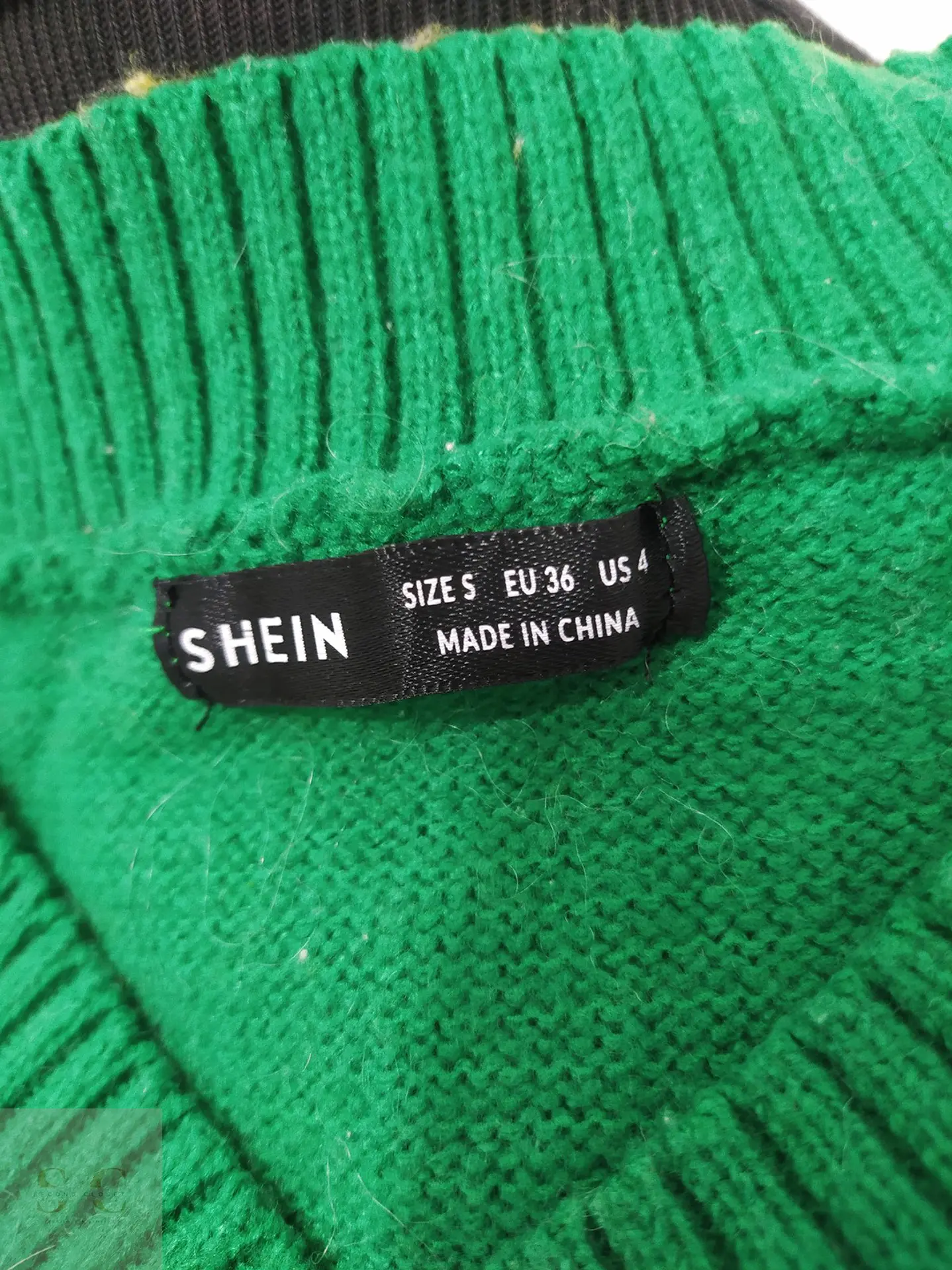 Chaleco de Punto Verde Esmeralda Shein Talla S 4