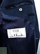 Blazer Azul Marino en Lana Virgen Tejido Espina de Pescado Talla XL - Miniatura 4