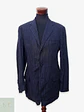 Blazer a Rayas Diplomáticas de Lino y Viscosa Talla L - Miniatura 1