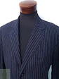 Blazer a Rayas Diplomáticas de Lino y Viscosa Talla L - Miniatura 3
