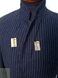 Blazer a Rayas Diplomáticas de Lino y Viscosa Talla L - Miniatura 5