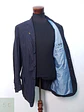 Blazer a Rayas Diplomáticas de Lino y Viscosa Talla L - Miniatura 7