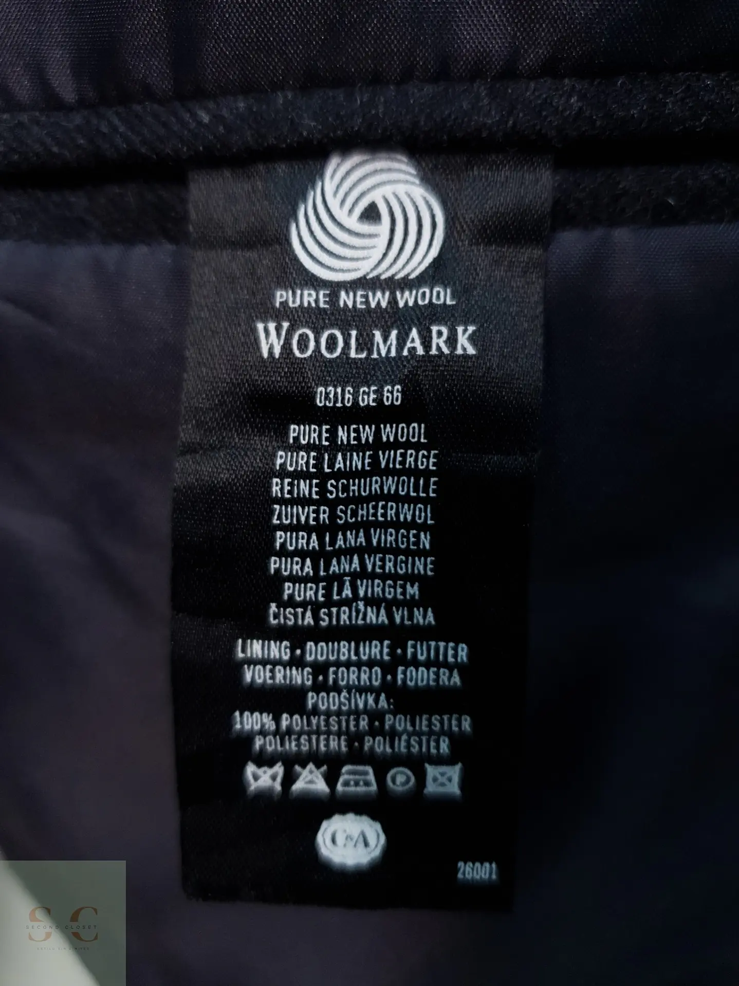 Blazer Clásico en Lana Virgen Gris Plomo Talla XL 5