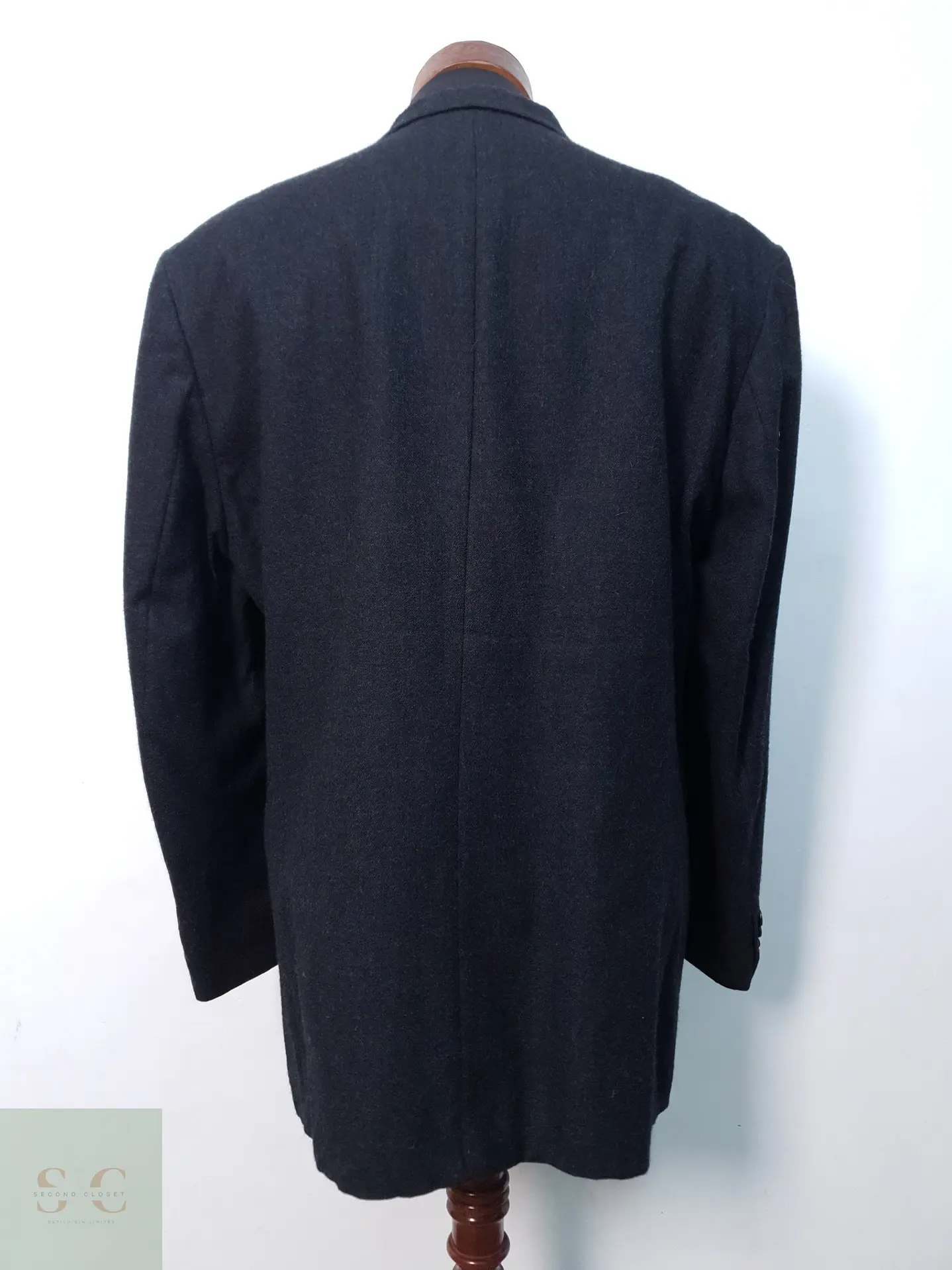Blazer Clásico en Lana Virgen Gris Plomo Talla XL 7