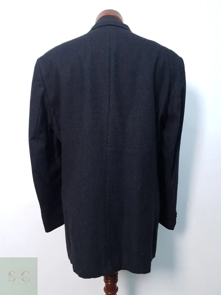 Blazer Clásico en Lana Virgen Gris Plomo Talla XL 7