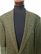 Blazer de Lana Virgen a Cuadros Verde Vintage Talla XXXL - Miniatura 3