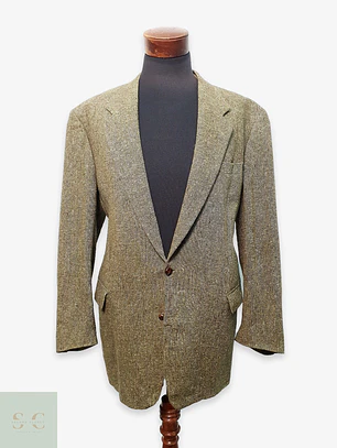 Blazer Vintage de Lana Virgen y Alpaca Made in Germany Talla XXL