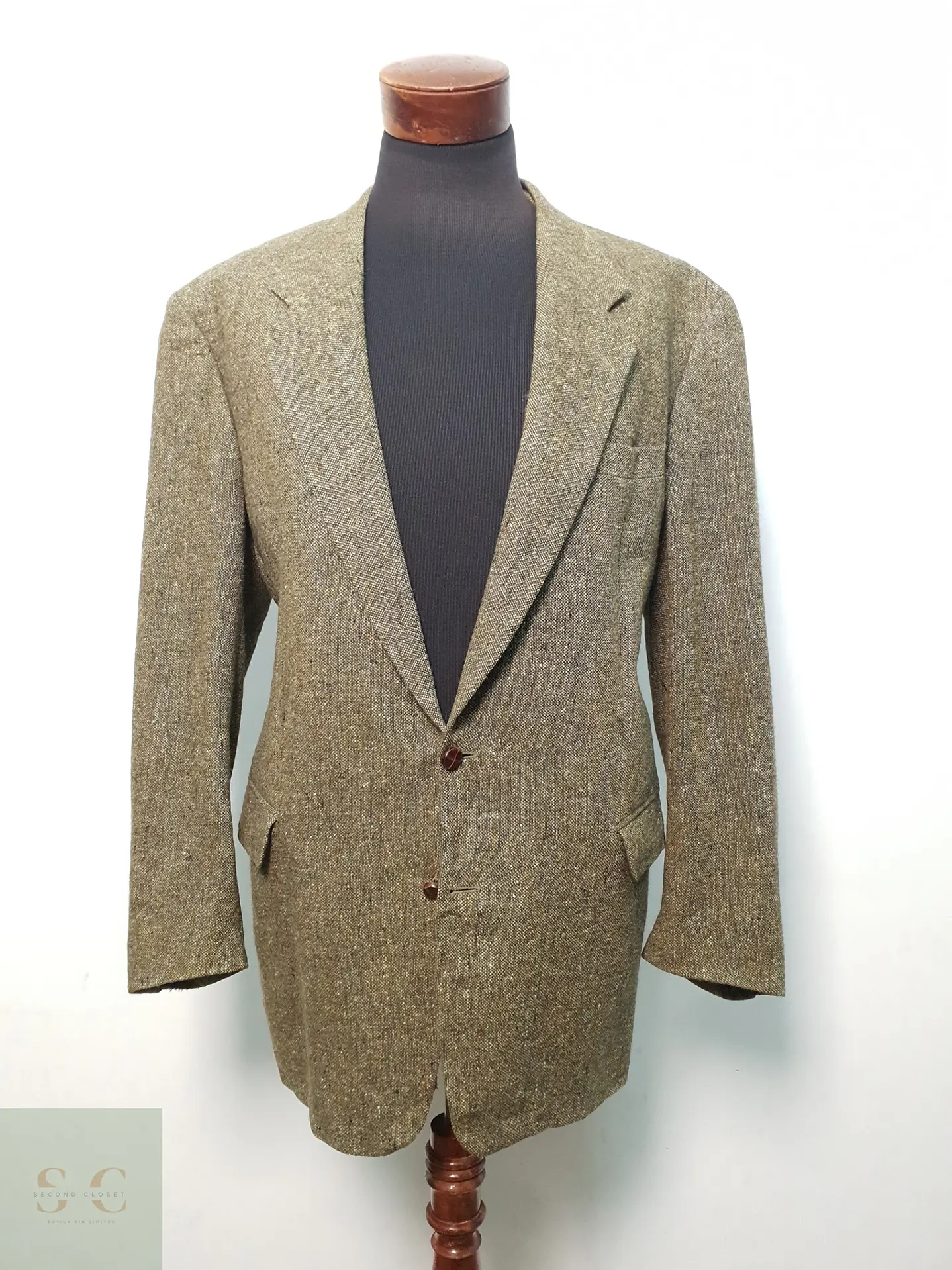Blazer Vintage de Lana Virgen y Alpaca Made in Germany Talla XXL 2
