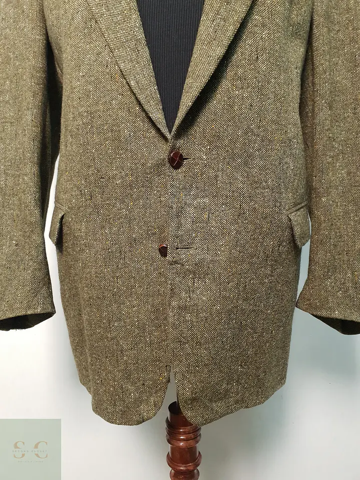 Blazer Vintage de Lana Virgen y Alpaca Made in Germany Talla XXL 3