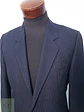 Blazer Sastre Vintage en Lana Virgen Azul Marino con Raya Tiza Talla S - Miniatura 3