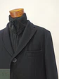 Abrigo 3/4 Negro con Pechera Integrada y Solapa Muesca Talla XL - Miniatura 4