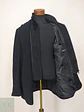 Abrigo 3/4 Negro con Pechera Integrada y Solapa Muesca Talla XL - Miniatura 6